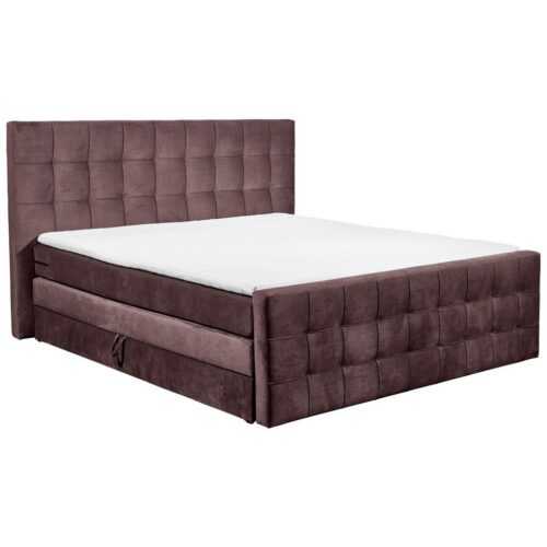 Boxspring postel Vancouver Fialová 180x200 Cm