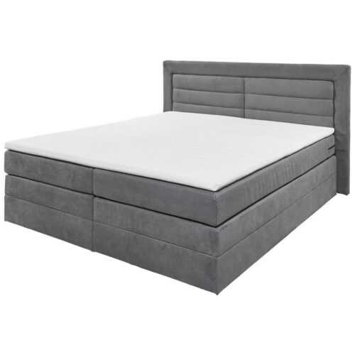 Boxspring postel saba 180x200 Cm Šedá