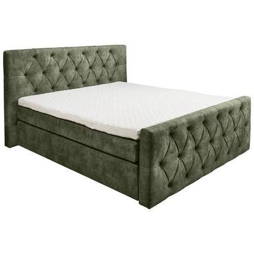 Postel Boxspring Hammonton Tm.zelená 180x200cm