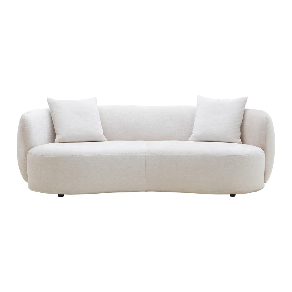 Bigsofa Leonas in Beige runde Form