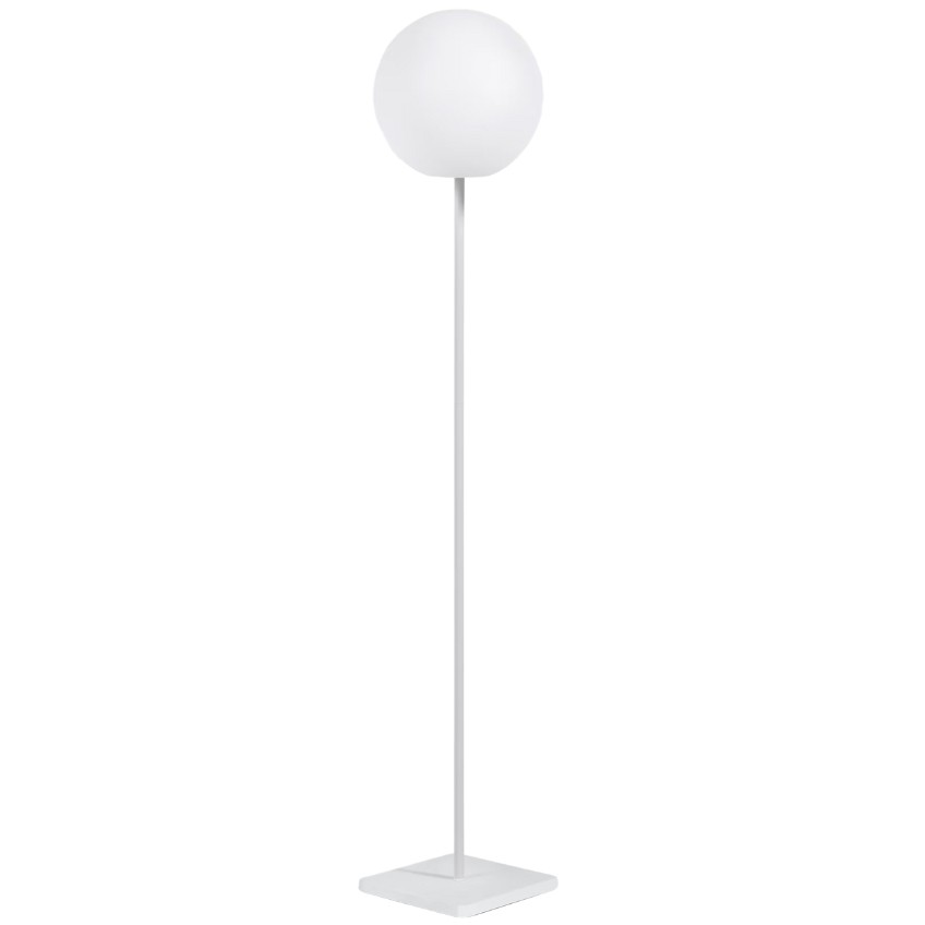 Bílá plastová solární stojací LED lampa Kave Home Dinesh 120 cm