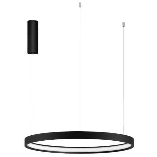 Černé kovové závěsné LED světlo Nova Luce Perrine 60 cm