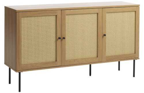 Komoda Unique Furniture Pensacola 140 x 40 cm s dubovým dekorem