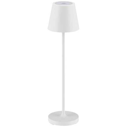 Krémově bílá kovová nabíjecí stolní LED lampa Nova Luce Petit