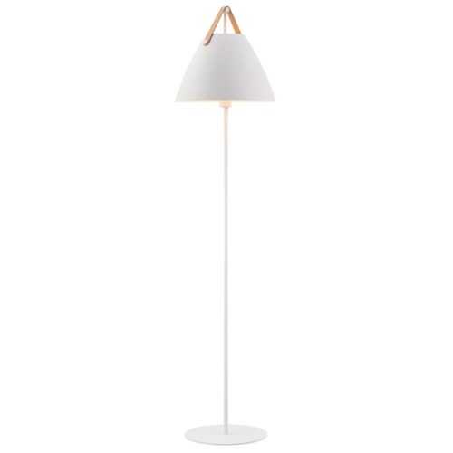 Nordlux Bílá kovová stojací lampa Strap 155 cm