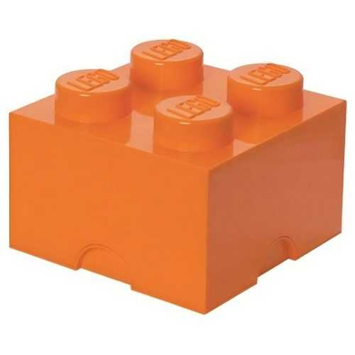 Oranžový úložný box LEGO® Smart 25 x 25 cm