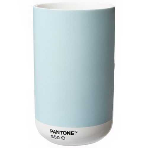 Světle modrá keramická váza Pantone Light Blue 550 14 cm