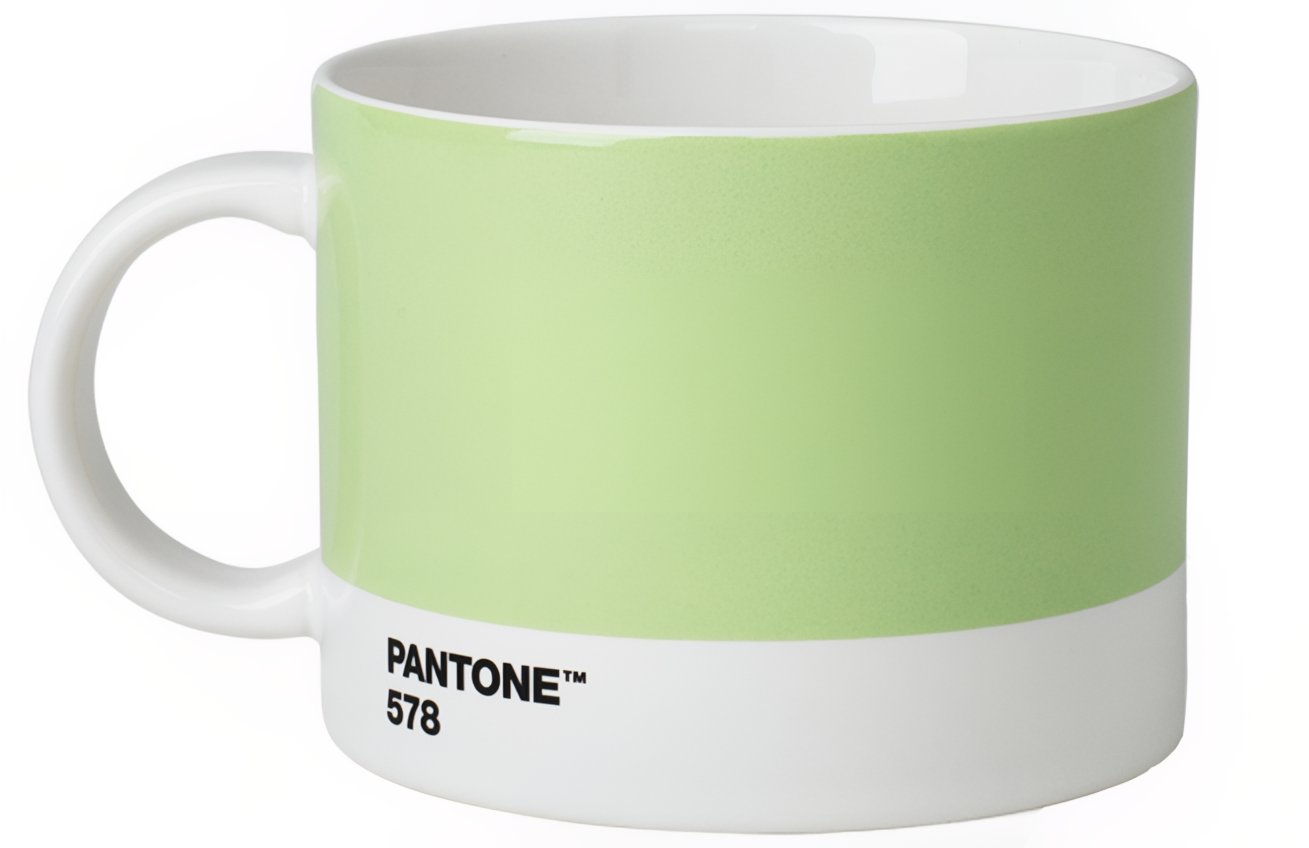 Světle zelený porcelánový hrnek Pantone Light Green 578 475 ml