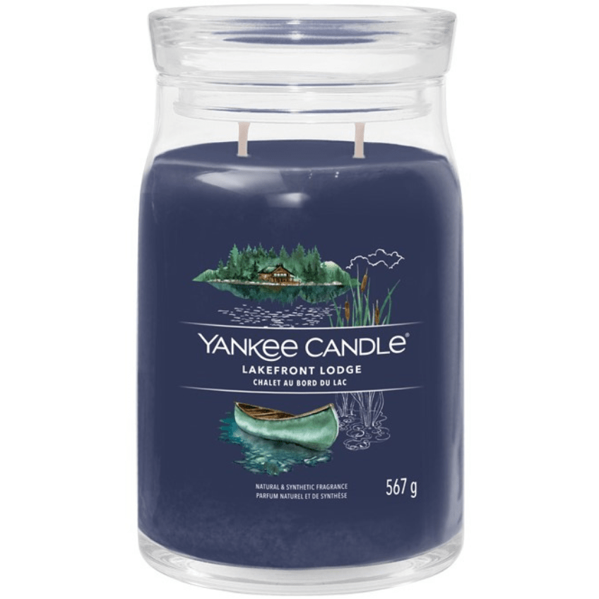 Velká vonná svíčka Yankee Candle Lakefront Lodge Signature