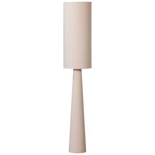 WOOOD Béžová kovová stojací lampa Lofa 187 cm